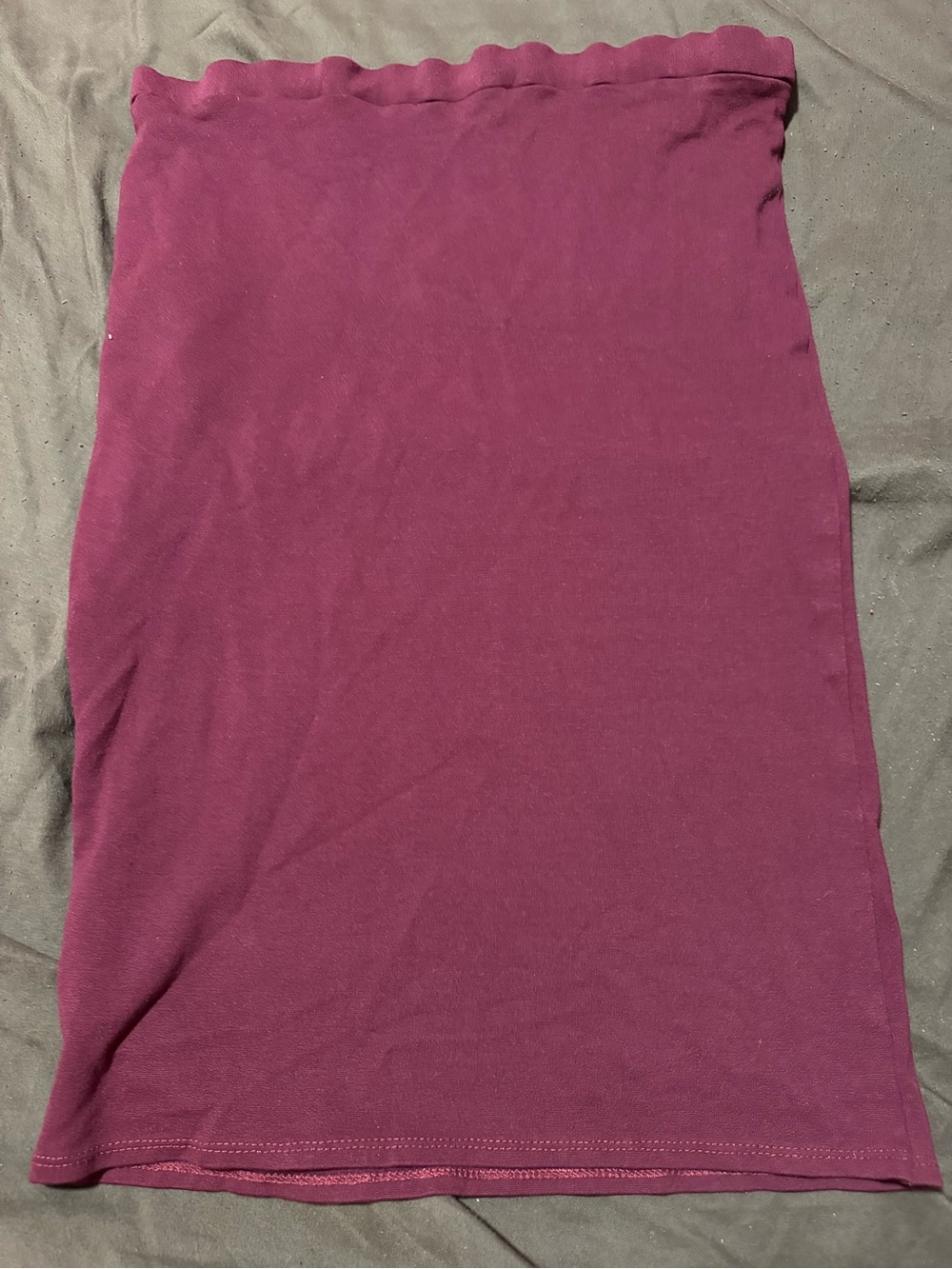 Girls Burgundy Red Midi Skirt Fits Size 12-14